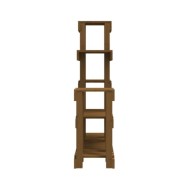 Support à plantes Marron miel 92x25x97 cm Bois massif de pin