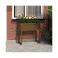 Jardinière Marron miel 78x40x81 cm Bois massif de pin