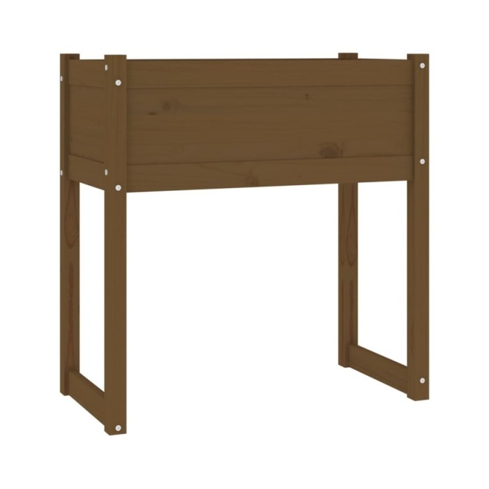 Jardinière Marron miel 78x40x81 cm Bois massif de pin