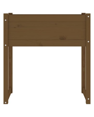Jardinière Marron miel 78x40x81 cm Bois massif de pin