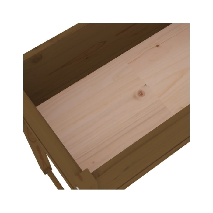 Jardinière Marron miel 78x40x81 cm Bois massif de pin