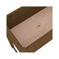 Jardinière Marron miel 78x40x81 cm Bois massif de pin