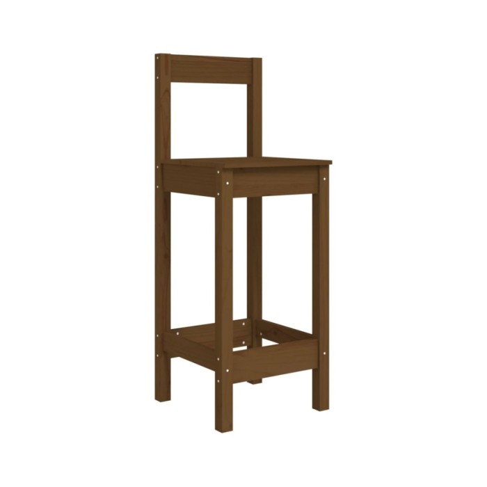 Chaises de bar 2 pcs Marron miel 40x41,5x112 cm Pin solide