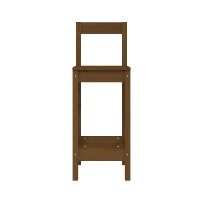 Chaises de bar 2 pcs Marron miel 40x41,5x112 cm Pin solide