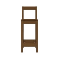 Chaises de bar 2 pcs Marron miel 40x41,5x112 cm Pin solide