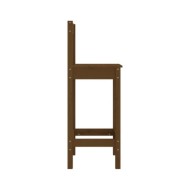 Chaises de bar 2 pcs Marron miel 40x41,5x112 cm Pin solide