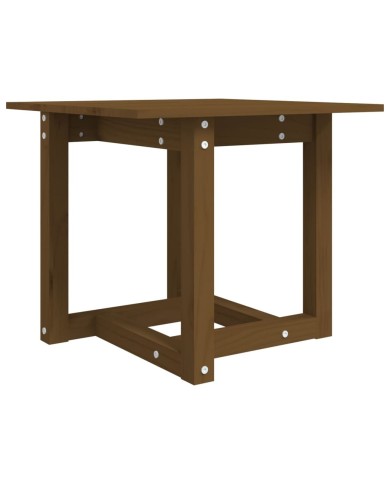 Table basse Marron miel 50x50x45 cm Bois massif de pin