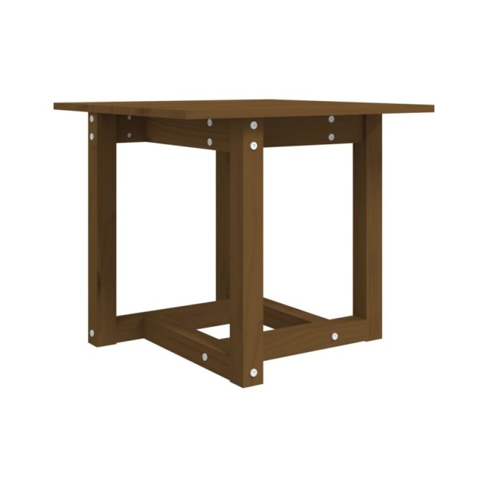 Table basse Marron miel 50x50x45 cm Bois massif de pin