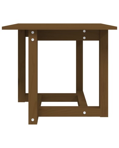 Table basse Marron miel 50x50x45 cm Bois massif de pin