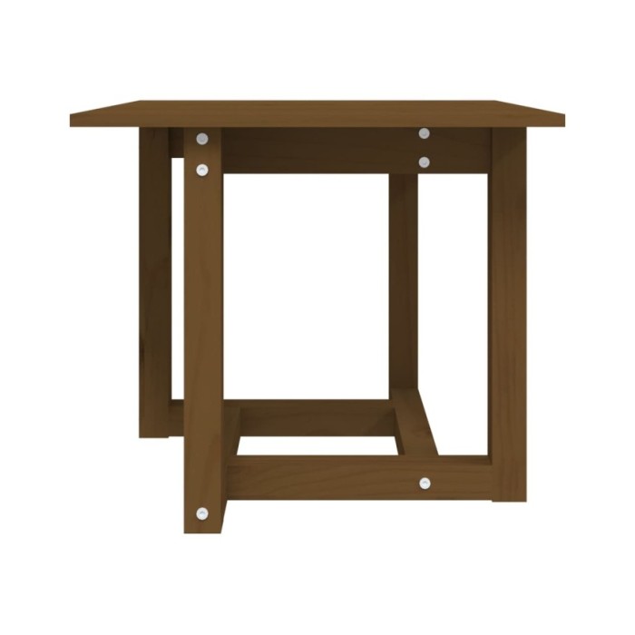 Table basse Marron miel 50x50x45 cm Bois massif de pin
