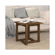 Table basse Marron miel 50x50x45 cm Bois massif de pin