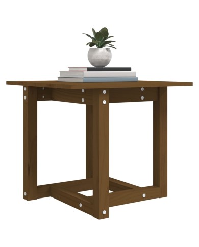 Table basse Marron miel 50x50x45 cm Bois massif de pin
