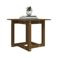 Table basse Marron miel 50x50x45 cm Bois massif de pin
