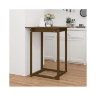 Table de bar Marron miel 80x80x110 cm Bois massif de pin