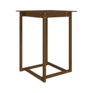 Table de bar Marron miel 80x80x110 cm Bois massif de pin