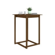 Table de bar Marron miel 80x80x110 cm Bois massif de pin