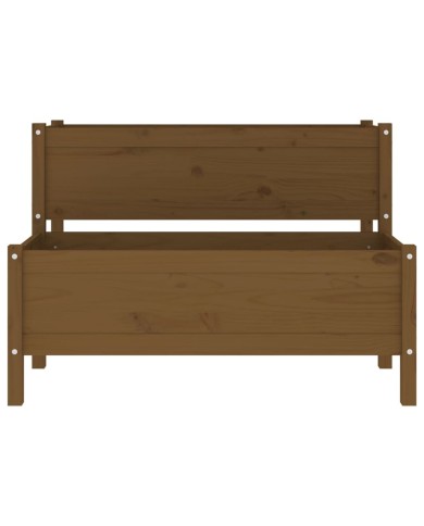 Jardinière Marron miel 110x84x75 cm Bois massif de pin