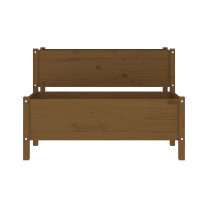 Jardinière Marron miel 110x84x75 cm Bois massif de pin