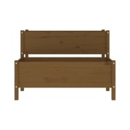 Jardinière Marron miel 110x84x75 cm Bois massif de pin
