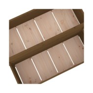 Jardinière Marron miel 110x84x75 cm Bois massif de pin
