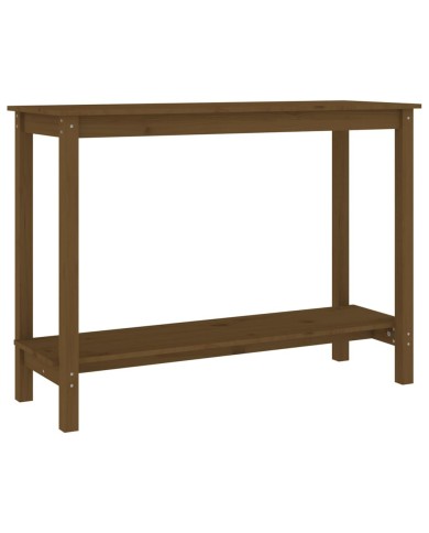 Table console Marron miel 110x40x80 cm Bois massif de pin