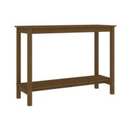 Table console Marron miel 110x40x80 cm Bois massif de pin
