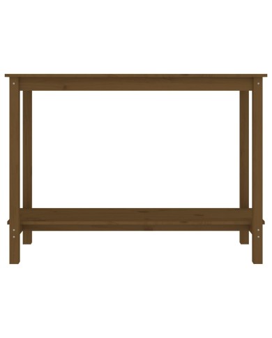 Table console Marron miel 110x40x80 cm Bois massif de pin