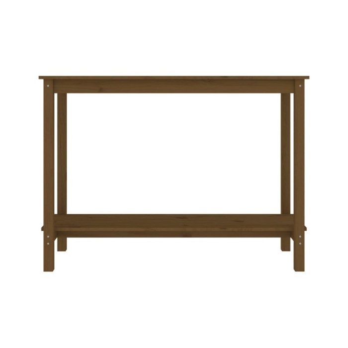 Table console Marron miel 110x40x80 cm Bois massif de pin