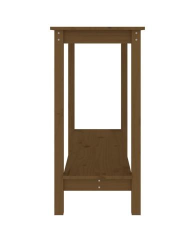 Table console Marron miel 110x40x80 cm Bois massif de pin