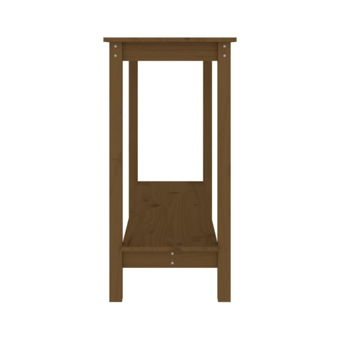 Table console Marron miel 110x40x80 cm Bois massif de pin