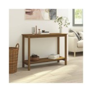 Table console Marron miel 110x40x80 cm Bois massif de pin