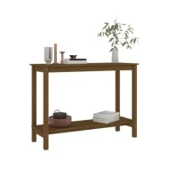 Table console Marron miel 110x40x80 cm Bois massif de pin