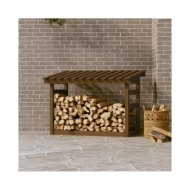 Support de bois de chauffage Marron miel 108x64,5x78cm Bois pin