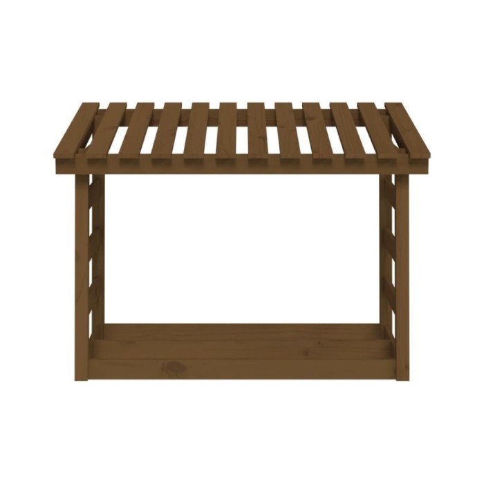 Support de bois de chauffage Marron miel 108x64,5x78cm Bois pin