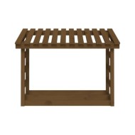 Support de bois de chauffage Marron miel 108x64,5x78cm Bois pin