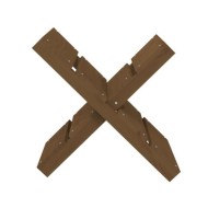 Porte-bûches Marron miel 47x39,5x48 cm Bois massif de pin