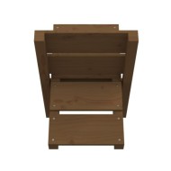Porte-bûches Marron miel 47x39,5x48 cm Bois massif de pin