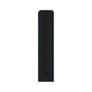 Cache-radiateur Noir 210x21x85 cm Bois massif de pin