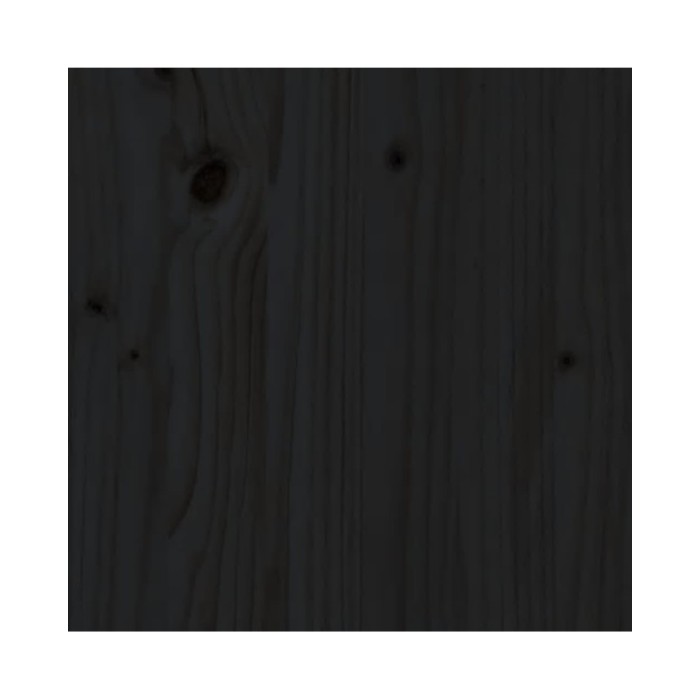 Cache-radiateur Noir 210x21x85 cm Bois massif de pin