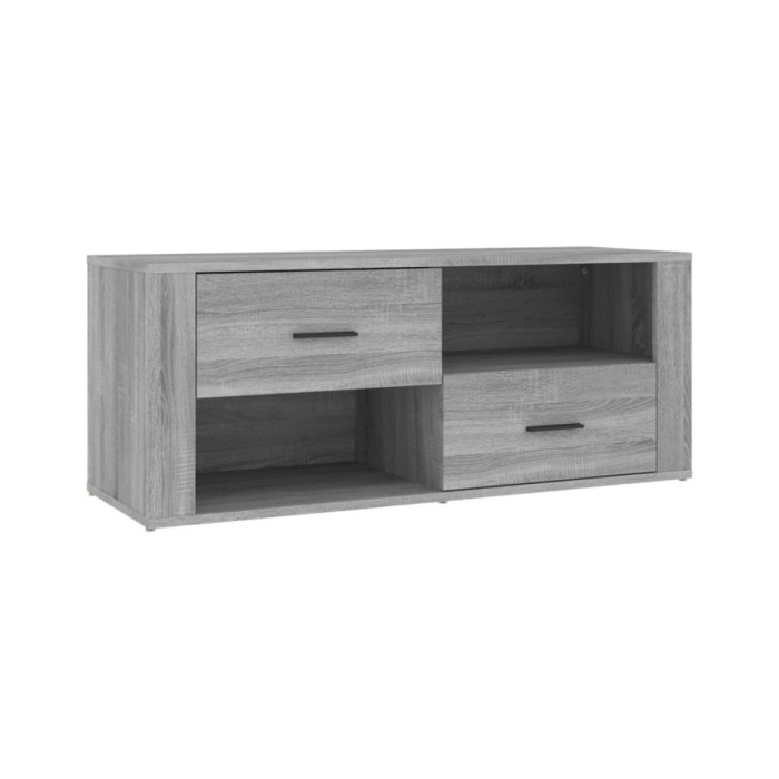 Meuble TV Sonoma gris 100x35x40 cm Bois d'ingénierie