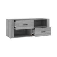 Meuble TV Sonoma gris 100x35x40 cm Bois d'ingénierie