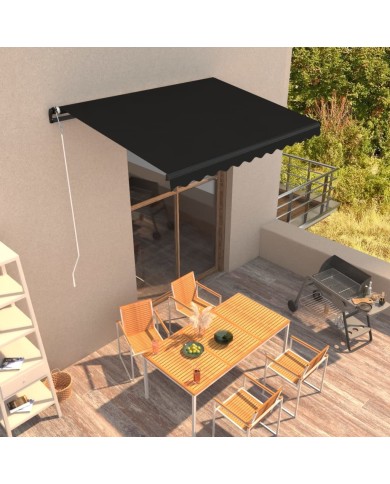 Auvent rétractable automatique 350x250 cm Anthracite