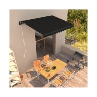 Auvent rétractable automatique 350x250 cm Anthracite