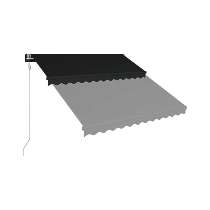 Auvent rétractable automatique 350x250 cm Anthracite