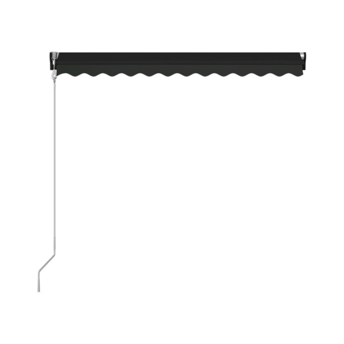 Auvent rétractable et capteur de vent LED 300x250 cm Anthracite