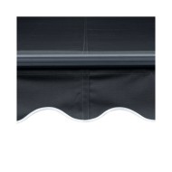 Auvent rétractable et capteur de vent LED 300x250 cm Anthracite