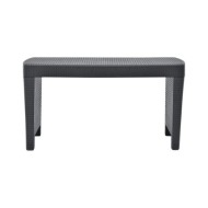 Salon de jardin 4 pcs avec coussins Plastique Anthracite
