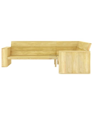 Salon de jardin 2 pcs Bois de pin imprégné