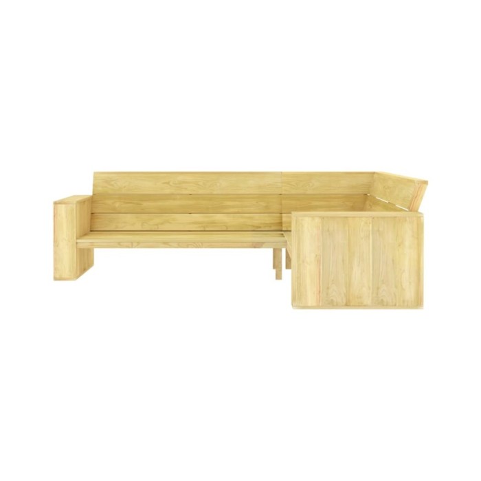 Salon de jardin 2 pcs Bois de pin imprégné