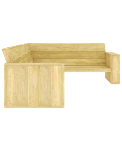 Salon de jardin 2 pcs Bois de pin imprégné